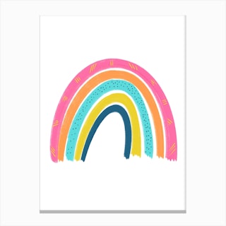 Sunshine Detailed Rainbow 1 Canvas Print