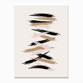 Abstract Brushstrokes Canvas Print