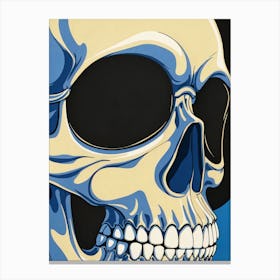 Pop Art Skull Illustration (9) Canvas Print