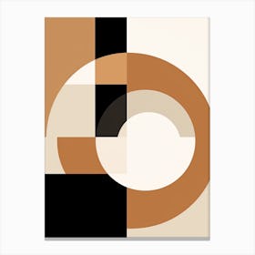 Geometric Bauhaus Echo: Abstract Harmony Canvas Print