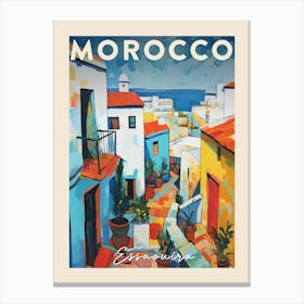 Essaouira Morocco 4 Fauvist Painting  Travel Poster Canvas Print