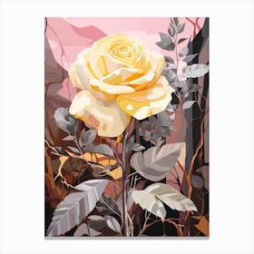 Rose 7 Flower Painting Canvas Print