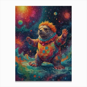 Seal In Space 1 Canvas Print