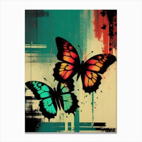 Butterflies In Flight 9 Canvas Print