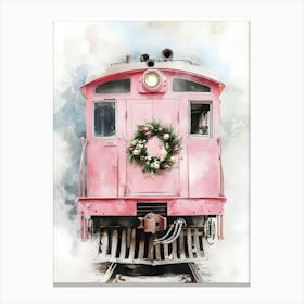 Pink Train Canvas Print