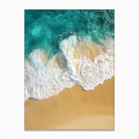 Beach Sand And Water Canvas Print