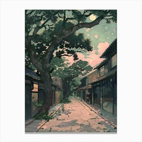 Kanazawa Japan 1 Retro Illustration Canvas Print