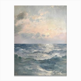 Sunset Over The Ocean 1 Canvas Print