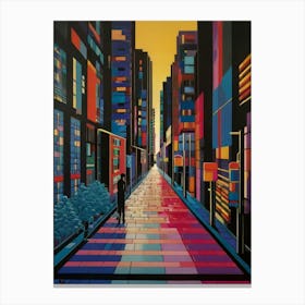 City At Night Canvas Print