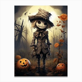 Halloween Scarecrow Canvas Print