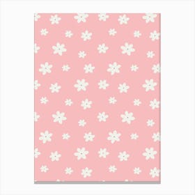 Daisies In Pink Canvas Print