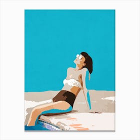 Pool Girl Canvas Print
