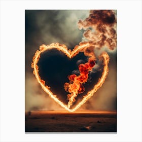 Heart Of Fire Canvas Print