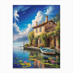 House By The Lake 2 Canvas Print