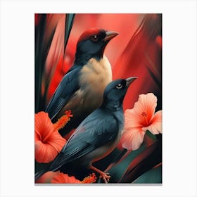 Birds Of Paradise Canvas Print