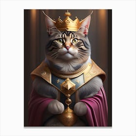 King Cat Canvas Print