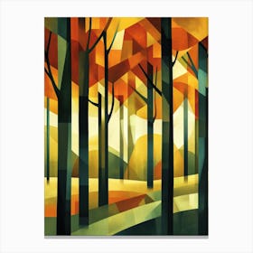 Abstract Of Trees 1 Canvas Print