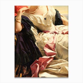 Lady In White Canvas Print