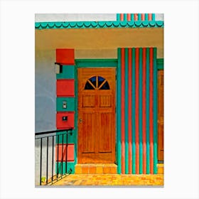 Front Door Of A House Canvas Print