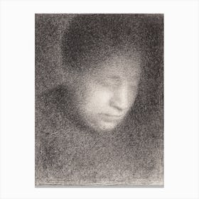 Madame Seurat, The Artist's Mother (1882–1883), Georges Seurat Canvas Print