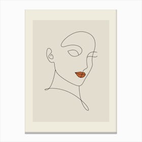 Portrait Of A Woman 1 Canvas Print