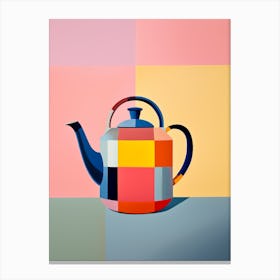 Matisse Inspired Teapot Tea Kitchen Cubism Poster 1 Canvas Print