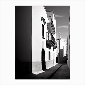 Murcia, Spain, Black And White Analogue Photography 1 Canvas Print