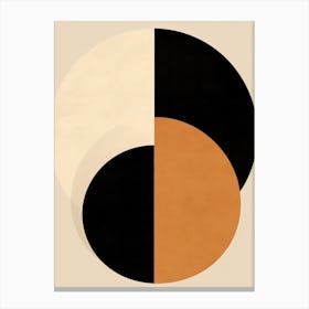 Beige Bauhaus Symphony Canvas Print