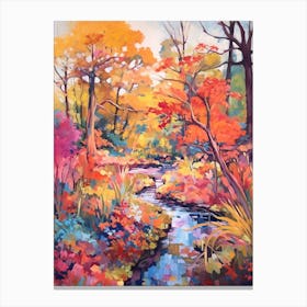 Autumn Gardens Painting Royal Botanical Gardens Burlington Canada 2 Canvas Print