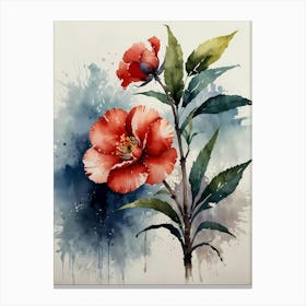 Watercolor Flower Painting 3 Canvas Print