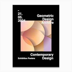 Geometric Design Archive Poster 23 Canvas Print
