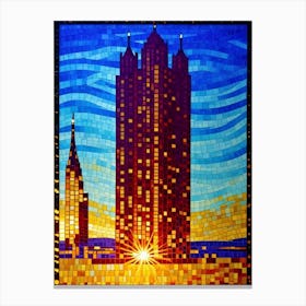 Skyline Of Atlanta Canvas Print