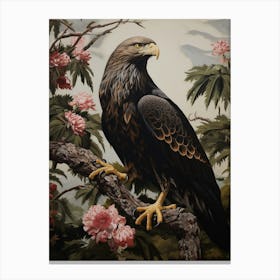 Dark And Moody Botanical Eagle 2 Canvas Print