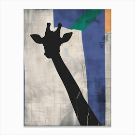 Giraffe 6 Cut Out Collage Canvas Print