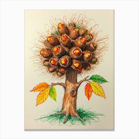 Acorn Tree Canvas Print
