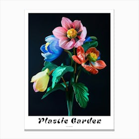 Bright Inflatable Flowers Poster Hellebore 2 Canvas Print