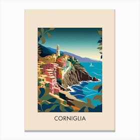 Corniglia Italy Vintage Travel Poster Canvas Print