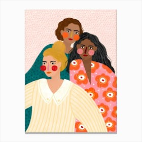 Three Women Canvas Print