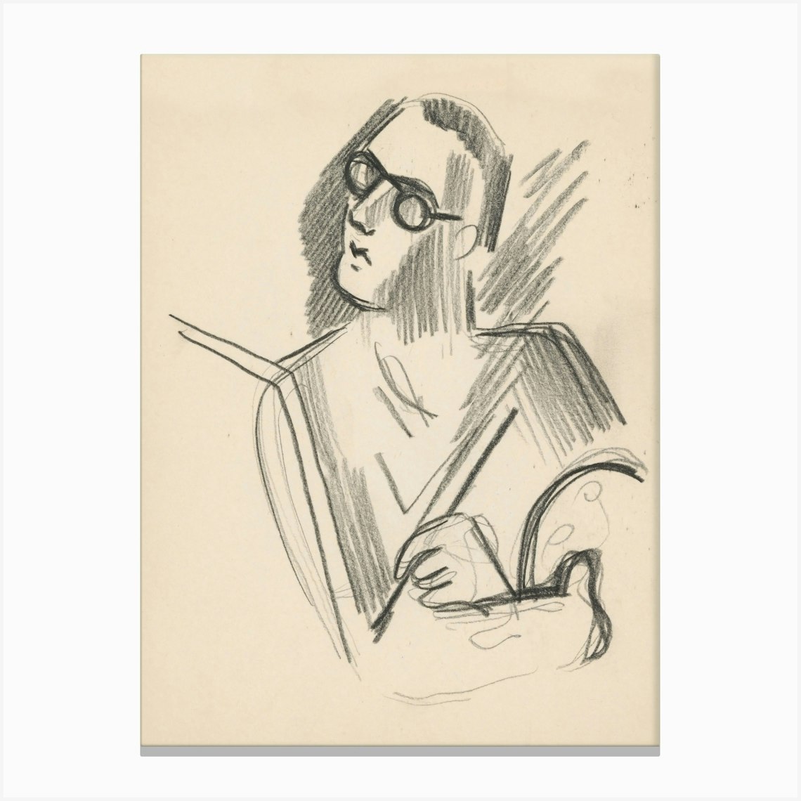 Sketchbook, Mikuláš Galanda (2) Canvas Print by Fy! Classic Art Prints and Posters