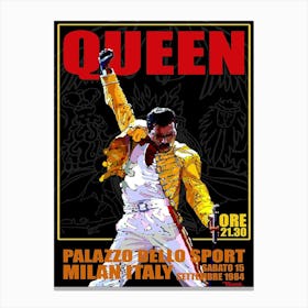 Queen Framed Poster September 15 1984 Canvas Print