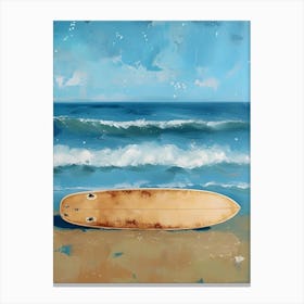 Surfboard On The Beach 1 Canvas Print