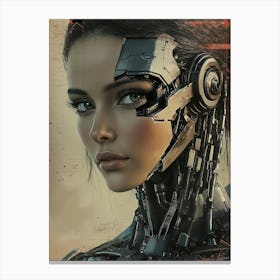 Robot Girl Canvas Print Canvas Print