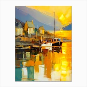 Sunset At The Harbour 2 Canvas Print