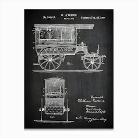 Vintage Ambulance Patent Print Paramedic Gift Emt Gifts Ems Gifts Ambulance Decor Ambulance Ems Print Ambulance Emt Patent Cm5171 1 Canvas Print