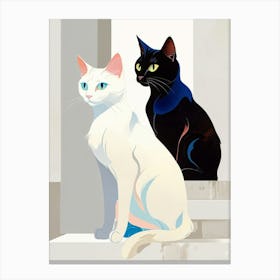 Two Cats 1 Canvas Print