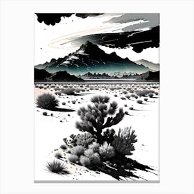 Joshua Trees In The Desert Canvas Print