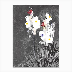 Flowers Still Life, Happy Abstraction 5 Canvas Print