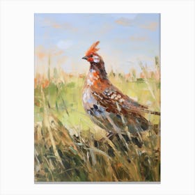 Bird Painting Pheasant 8 Canvas Print