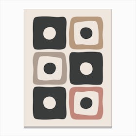Minimal Mid Century Modern Abstract Canvas Print