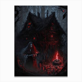 House In The Woods Canvas Print